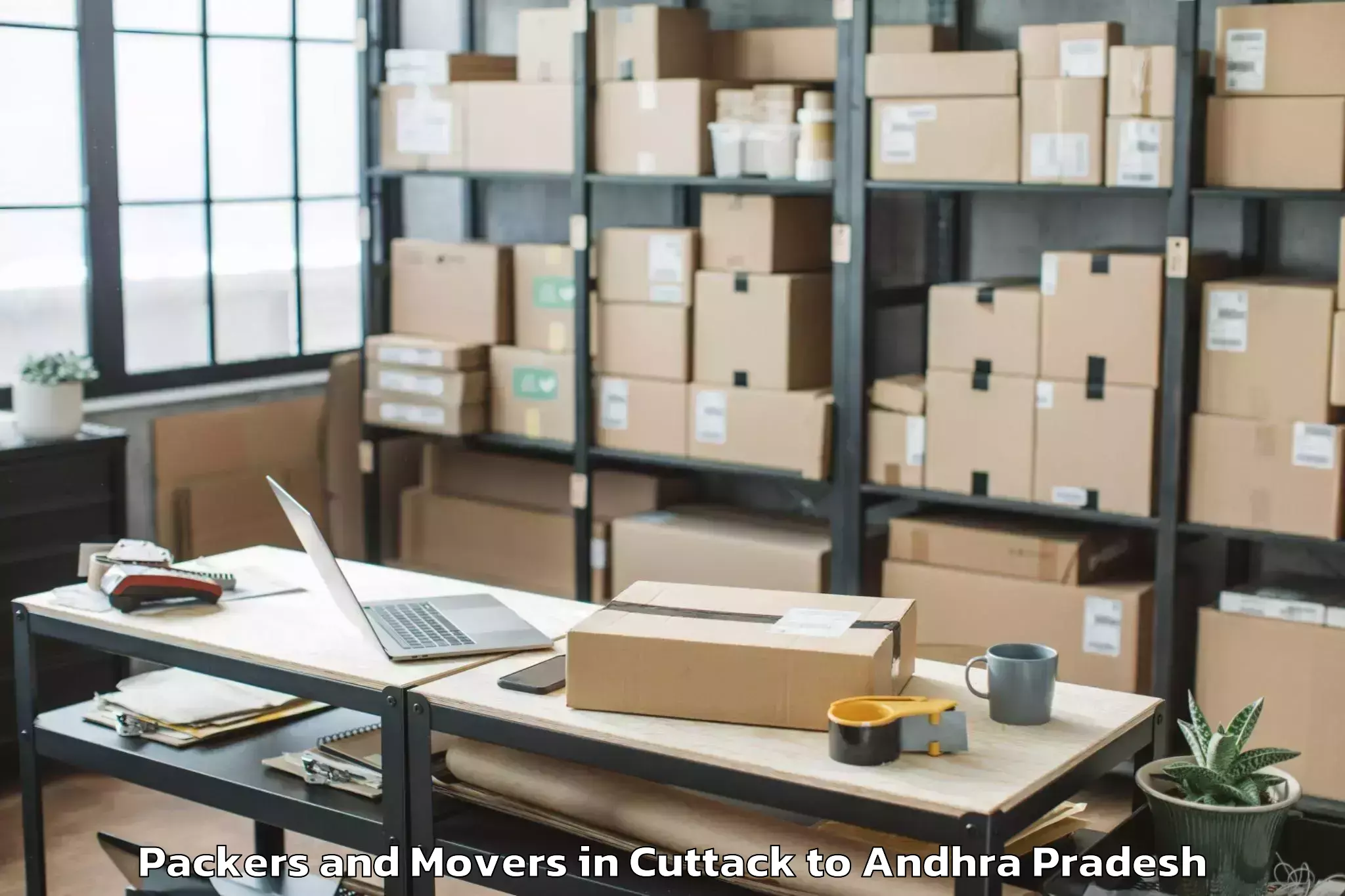 Top Cuttack to Thotlavalluru Packers And Movers Available